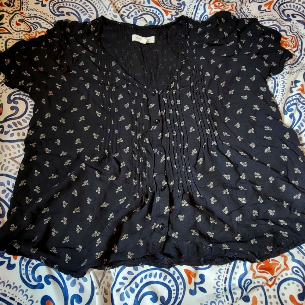 Treasure and Bond black print shirt